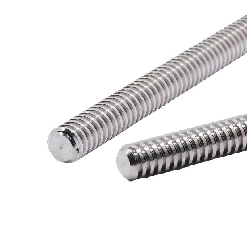 
China manufacturer tr8 16mm 40mm 12mm 25mm ball screws stainless steel trapezoidal screw lead screw 