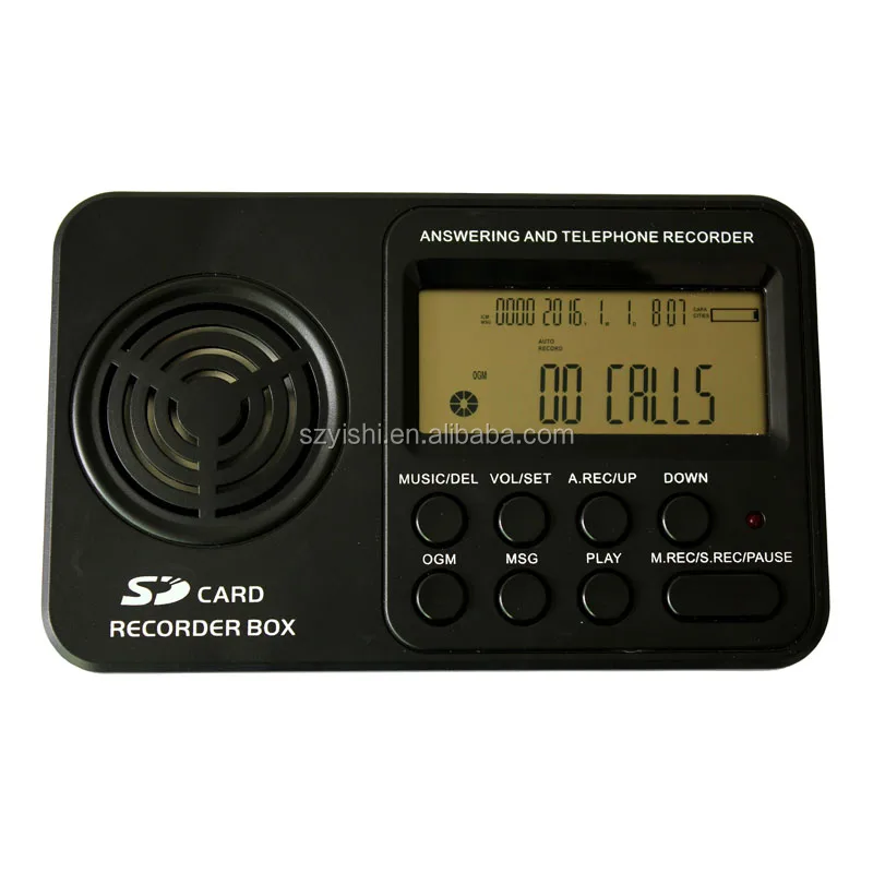1 порт/канал/линии SD карты автономный голос Регистратор, встроенный телефон рекордер с системой голосовой почты