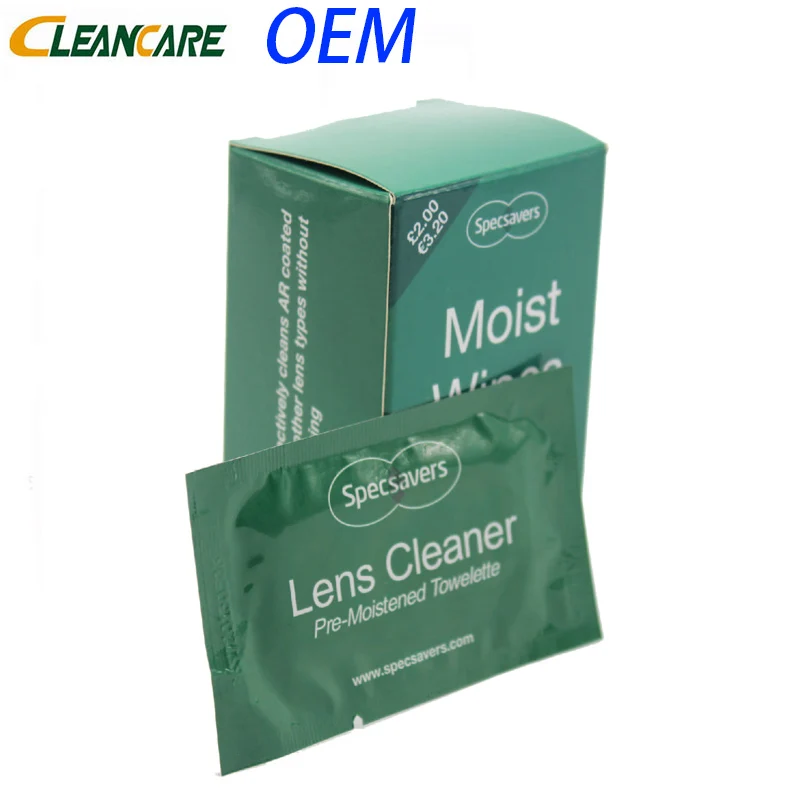 Nonwoven Fabric Lens Printhead Optical Glasses Cleaning Wipes