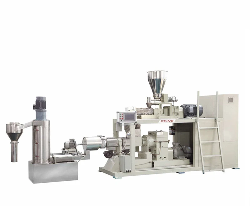 Rubber and plastic extruder PVA PP PE filler masterbatch pelletizing granulating machine