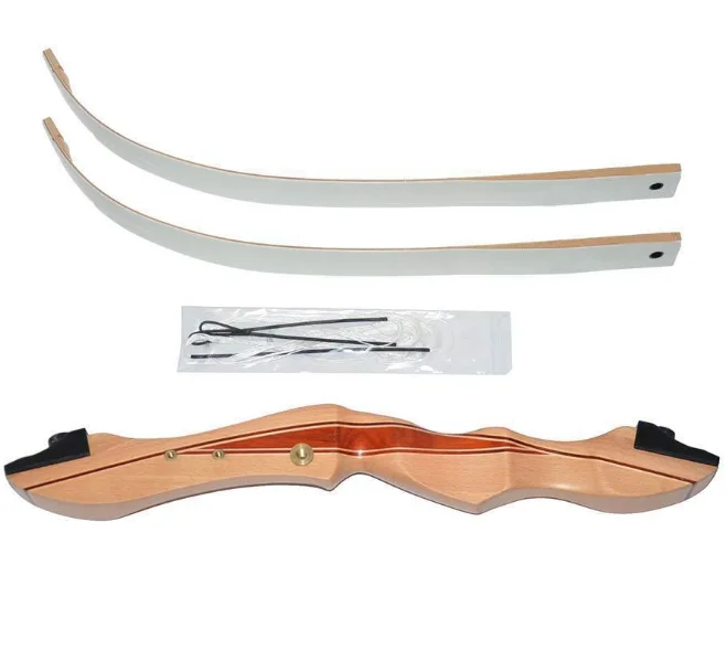 wooden riser takedown recurve bow for training club and starter