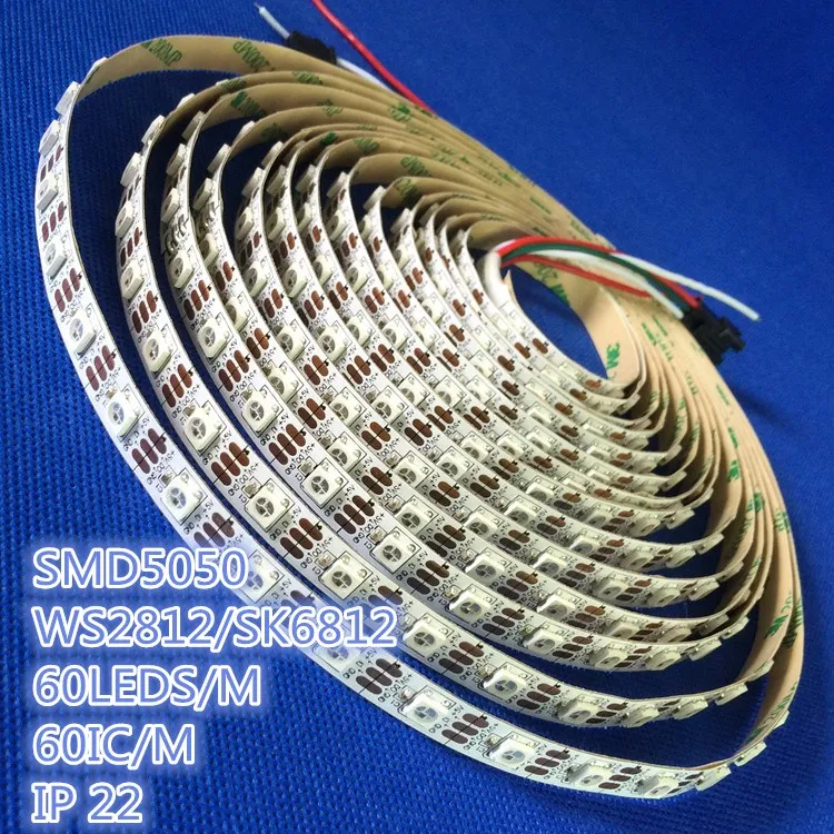 SK6812 or WS2812, RGB LED Strip 60 Pixels/m 50 50 rgb led strip