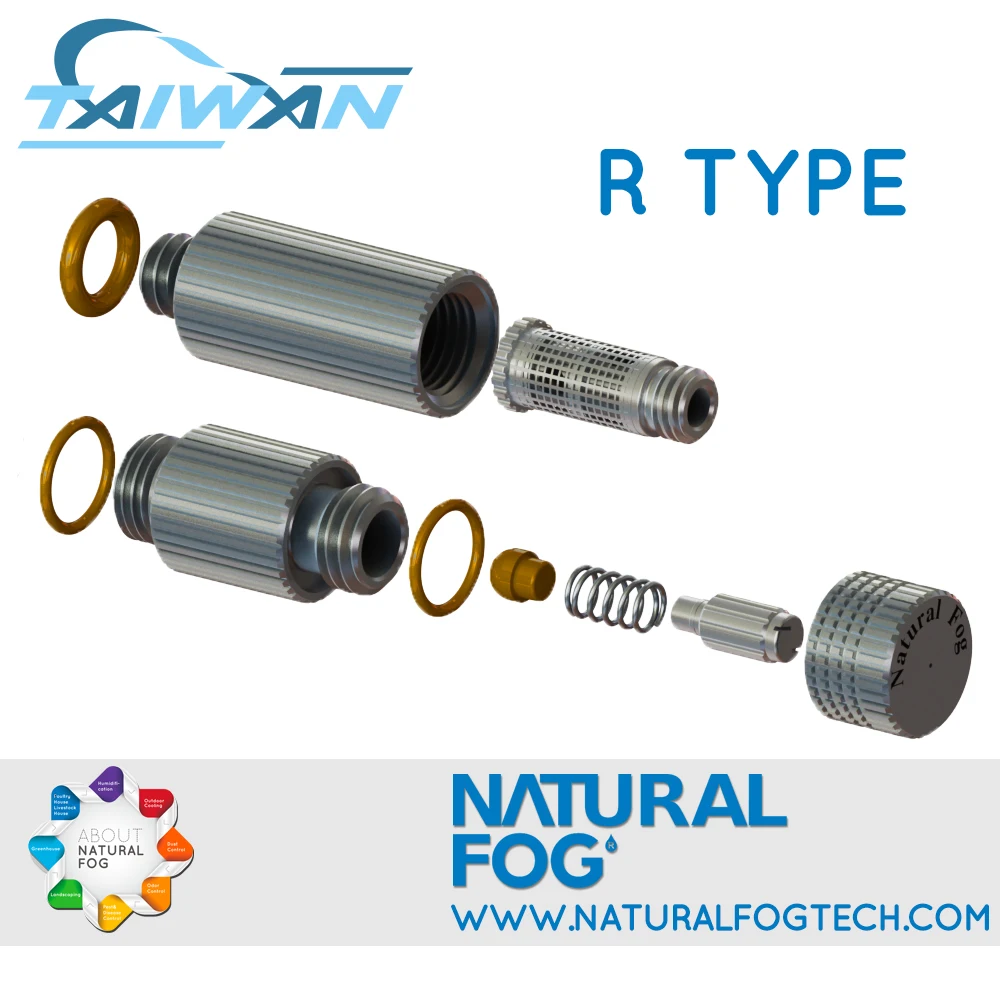 Taiwan Natural Fog Cooling System Stainless Steel Filter Mist Spray Nozzle