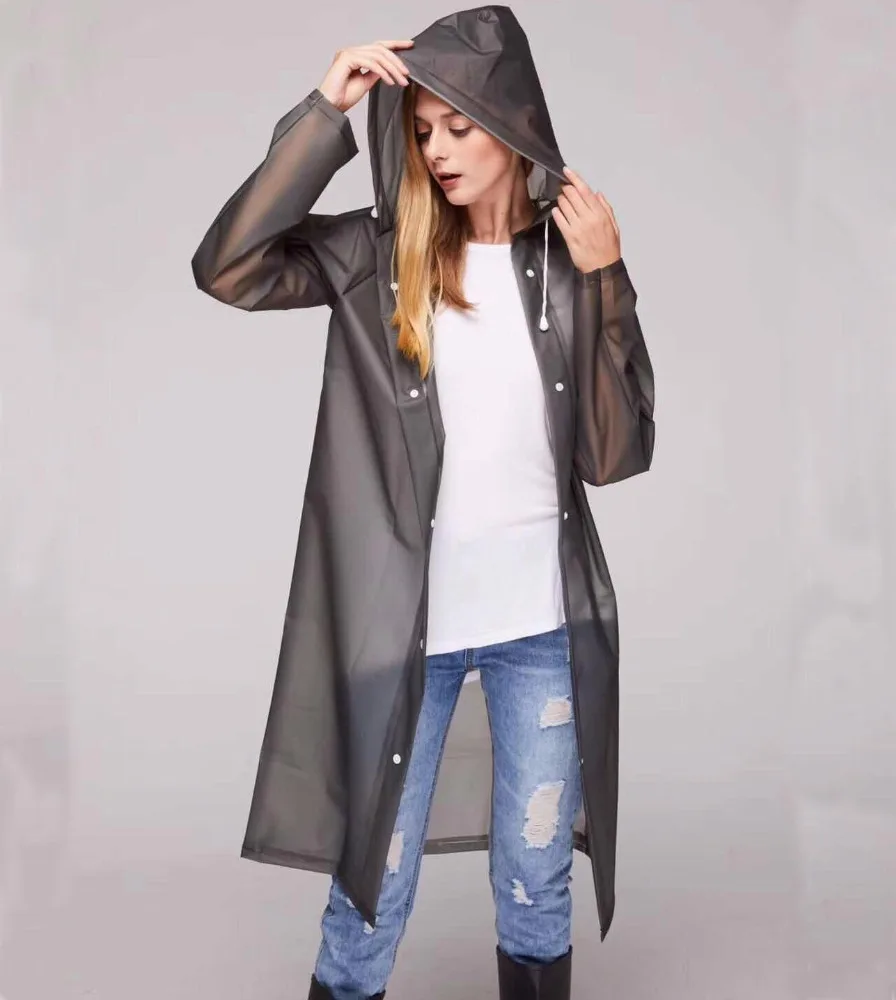 DRIPDROP Модный новый дизайн Дамский прозрачный дождевик женский дождевик из ПВХ