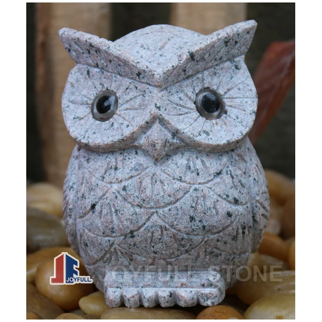 
Granite Stone Owl Animal Crafts Carving 
