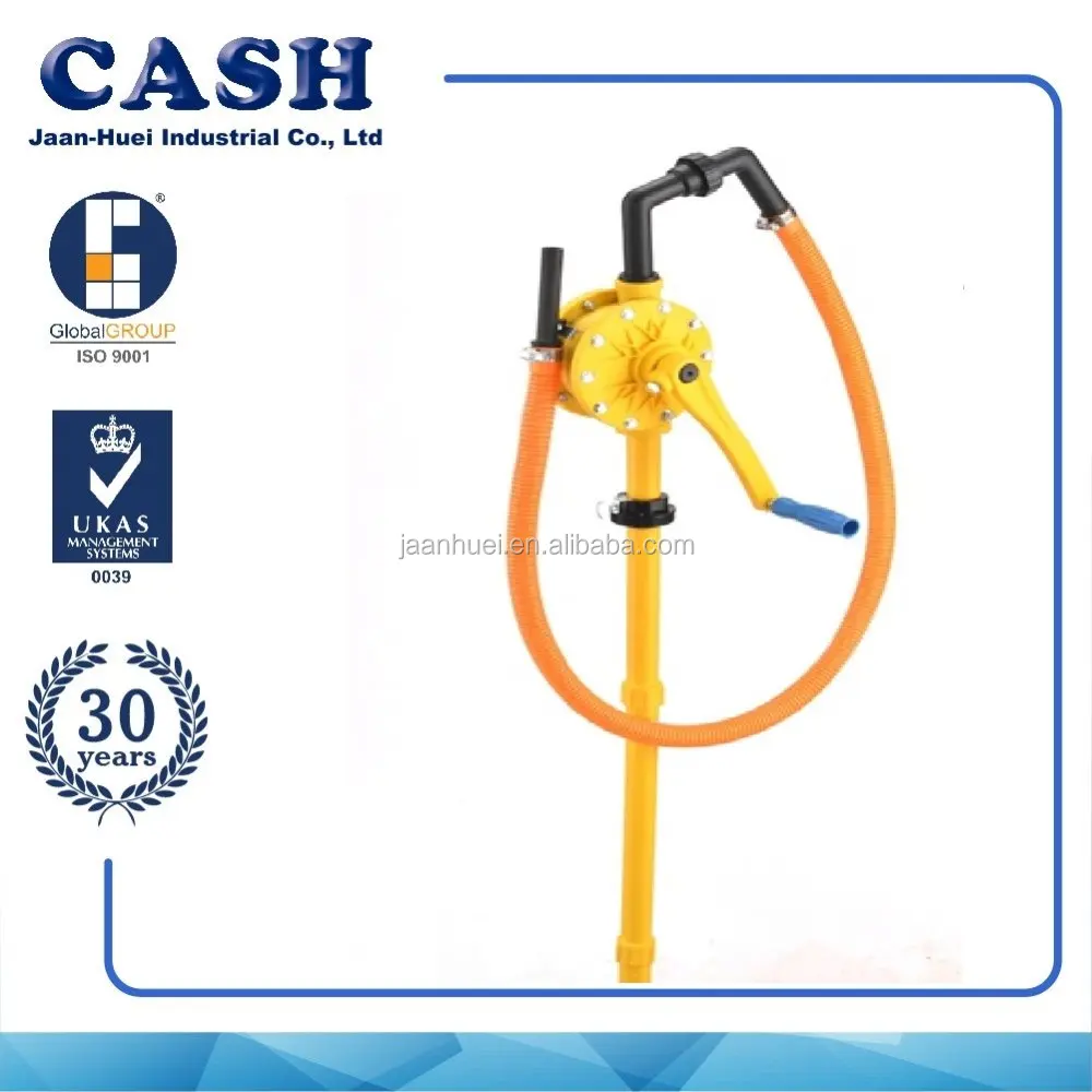 High Quality Plastic Manuel Rotary Drum Pump Food Grade for Oil, Water, Chemical