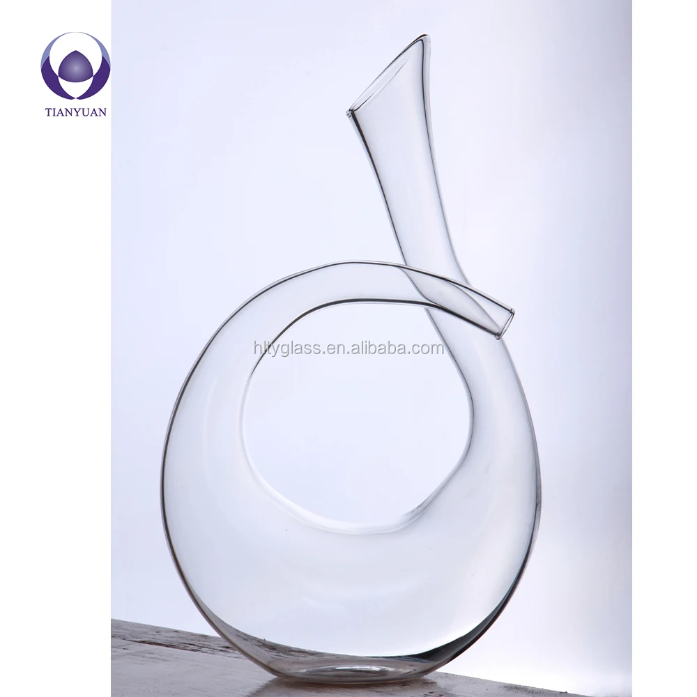 borosilicate glass products clear color glass wine decanter