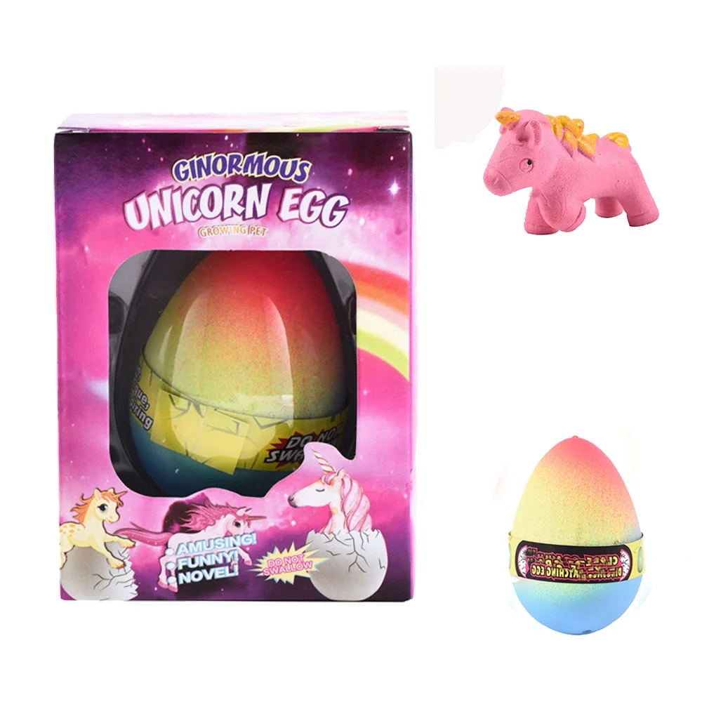 Hot Sale  Magic Water Growing Unicorn Egg Toys For Kids
