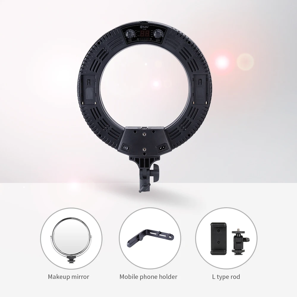 Tolifo High quality 14inch  led ring light lamp photography studio 40W Fill light for tiktok yutube video