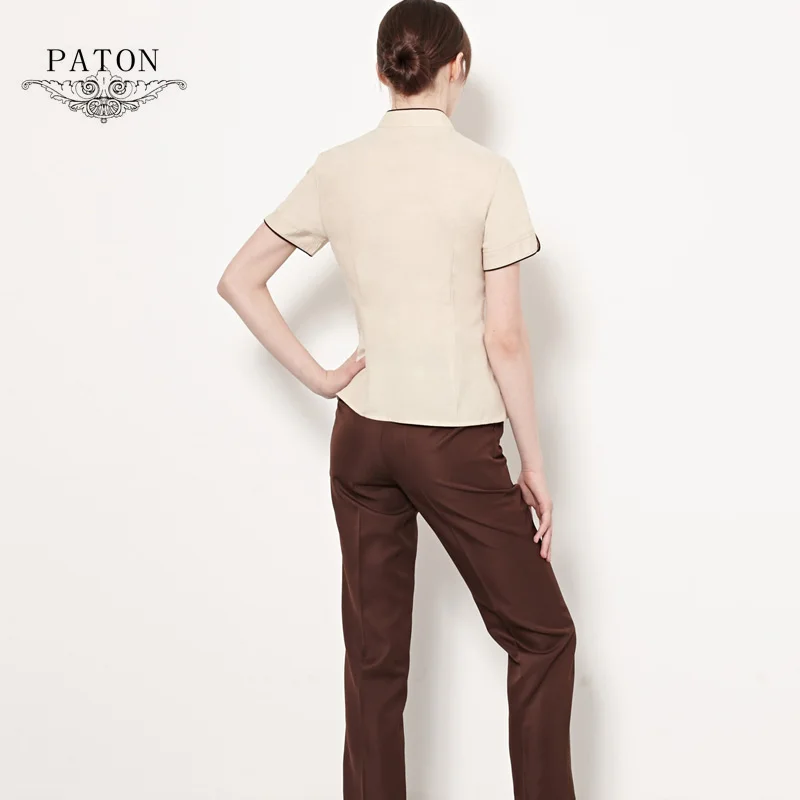 
New Fashion Style Long Sleeves Hotel Room Service Cleaning Staff Uniforms 