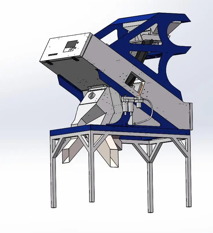 mini smaller pistachios color sorter for sorting different colors of the pistachios