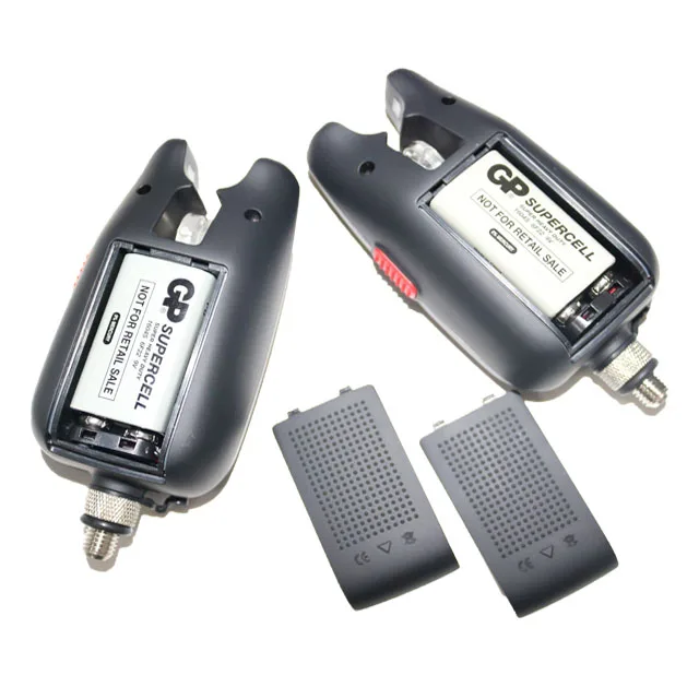 Two-direction Fishing Bite Alarm JZH-RF1118  High Sensitivity   Wireless  Alarm Set 6+1