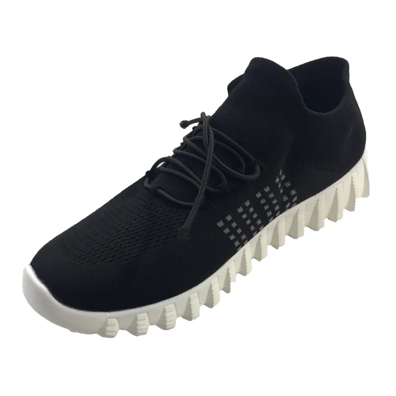 Semi finished 3D fly knitting breathable sock vamp shoe uppers for men running shoes