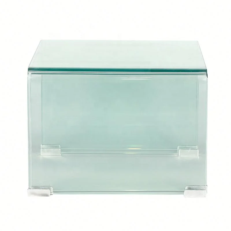 Новый дизайн изогнутый стеклянный журнальный столик мебель для гостиной