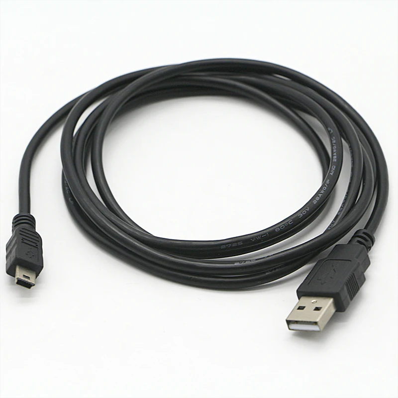 
Custom Shied 5PIN Mini B USB 2.0 Charger Data Extension Cable For PS3 