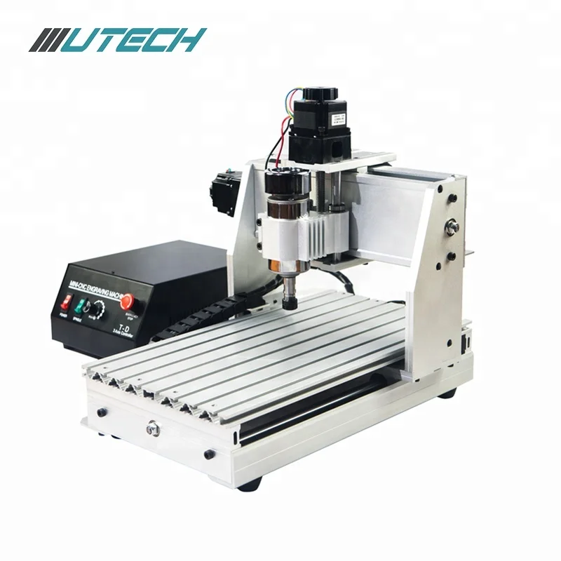 UTECH маленький 3040 3 оси 4 CNC станок для резьбы по дереву с
