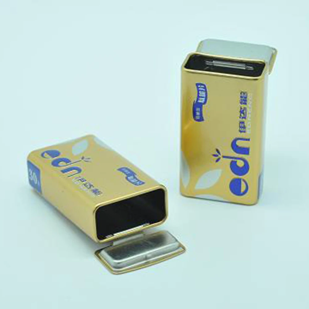 Tin box Small hinge flip chewing gum tin box mint candy case mint tin