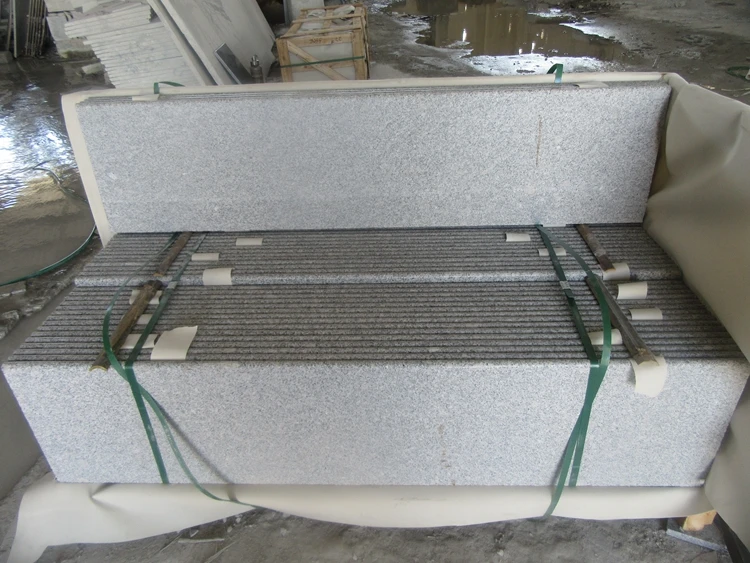 China Cheap Granite Material For Stair G602 Granite Staircase Stair Step Tiles On Sale
