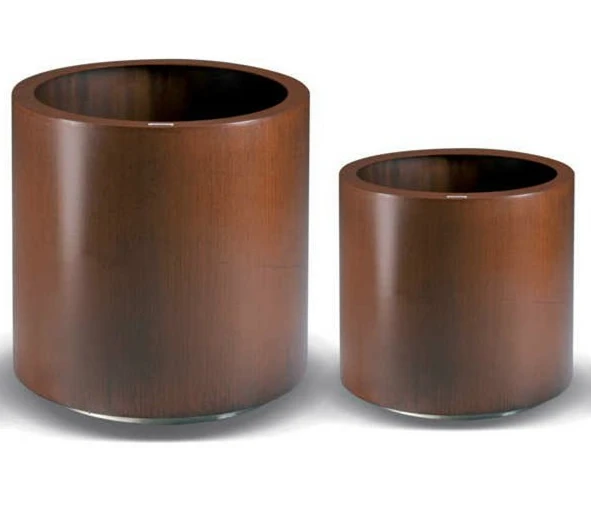 Outdoor Round Flower Planter Pots corten steel tree large planters