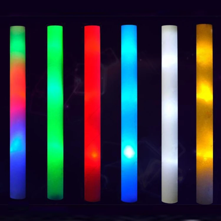 
 Оптовая продажа, светодиодный светильник, 16 дюймов, мигающий, под заказ, светящаяся палочка из пенопласта, Заводская поставка  