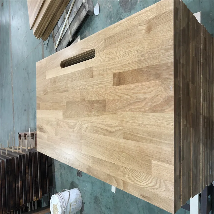 2023 Newest hot sale solid slab wood finger joint office desk 100% Solid Wood