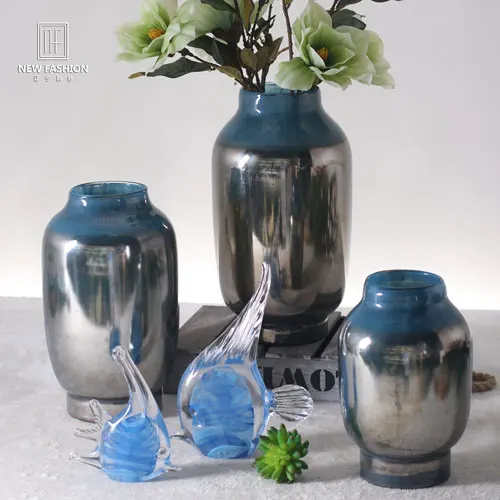 Современная стеклянная ваза для дома, гостиницы, вечеринки, витражная ваза