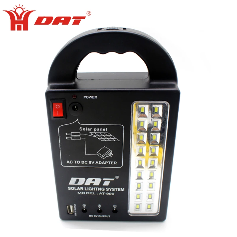 DAT Brand Solar home lighting system AT-999 hot sale solar energy led light
