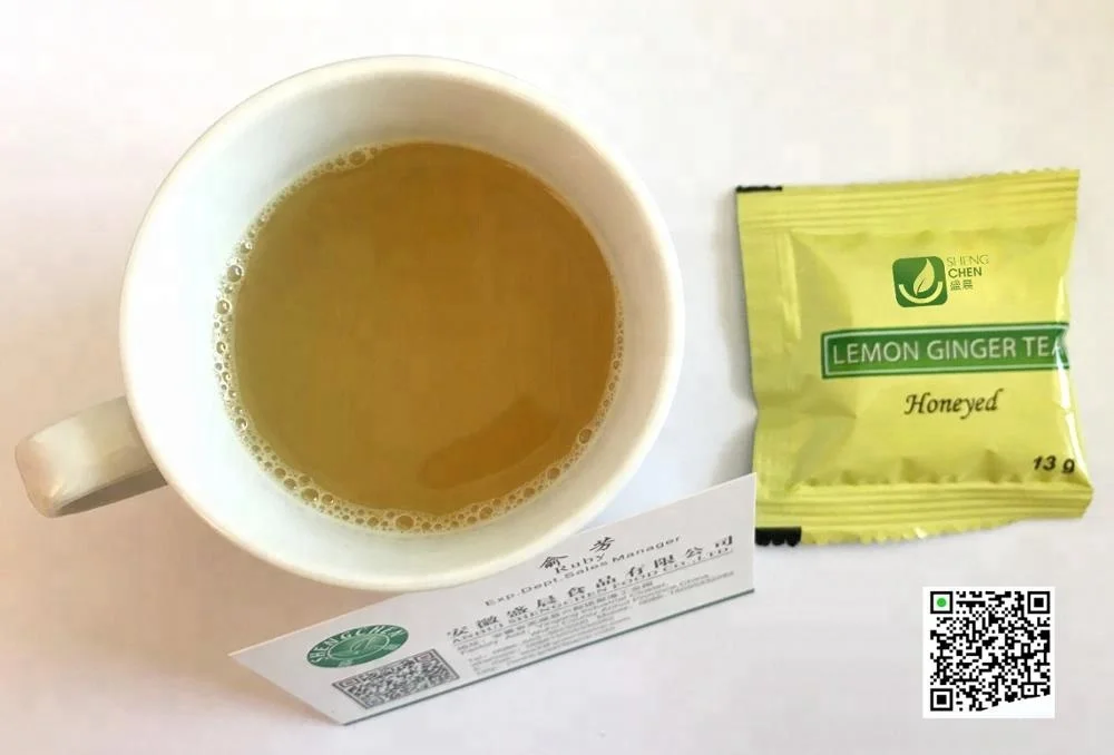100% Natural  7g*20sachets/ box packing customized private label  Instant  Honeyed Ginger Drink with lemon