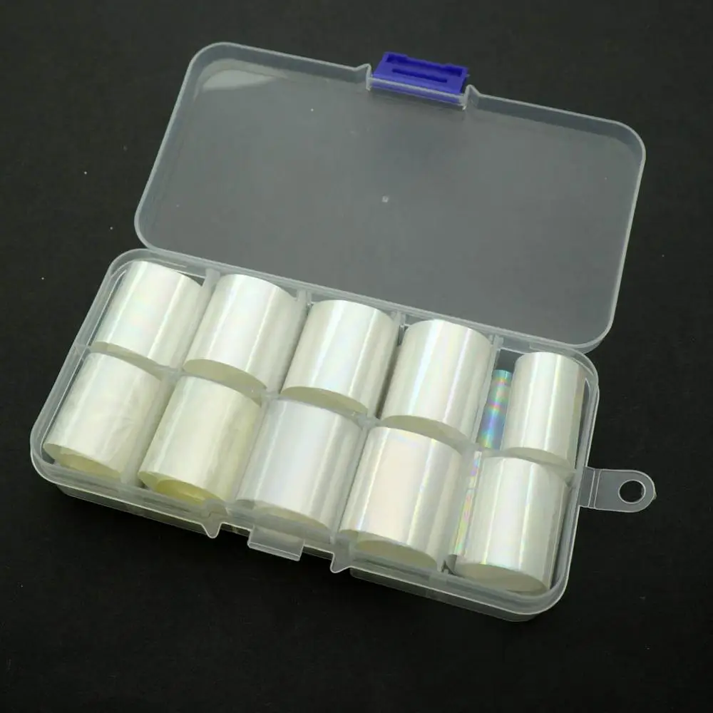 2019 new trender 10 rolls Designs Newest  Beautiful  Nail Art Sticker Nail Foils for DIY