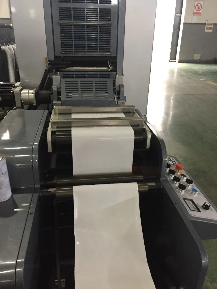 Intermittent label offset printing machine ZX-320 dry curved offset printer