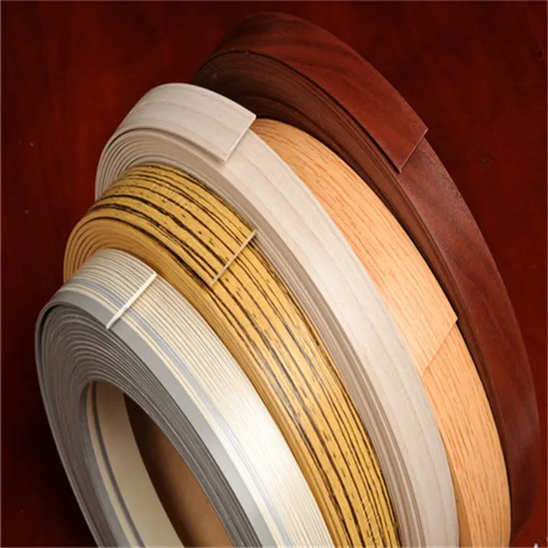 
2*25mm Colorful Flat Plastic Rough Edge Banding For Furniture Accessory 