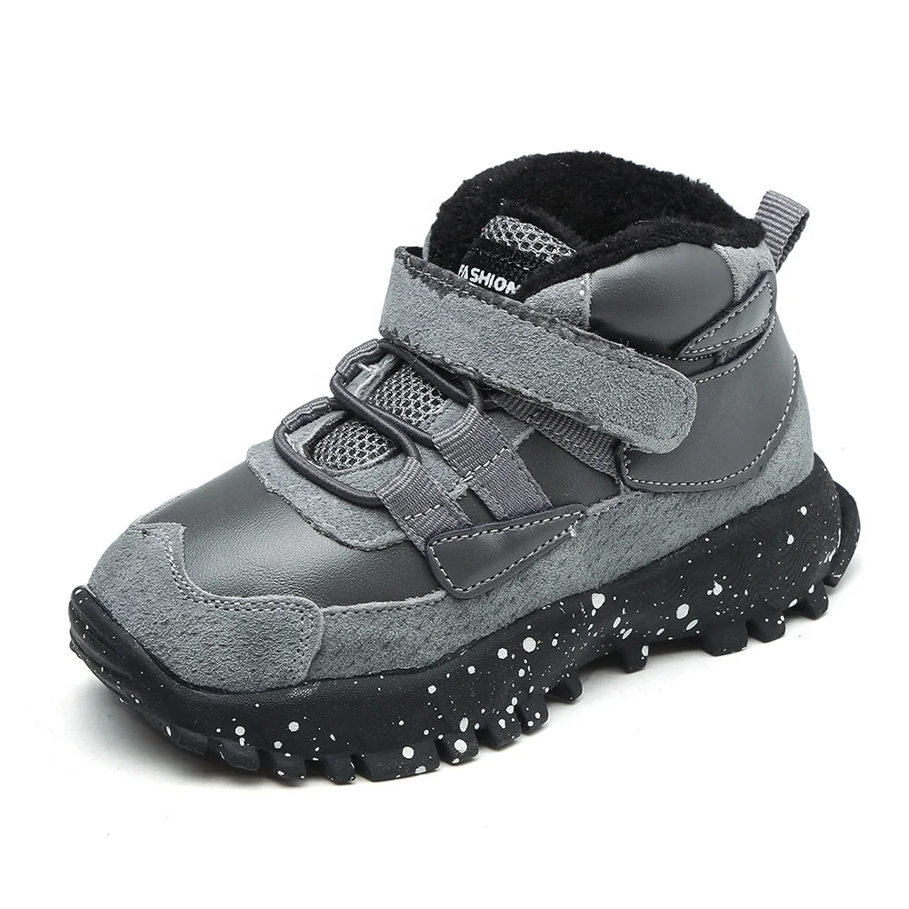 casual water proof leather kids sneakers toddler boy sport shoes