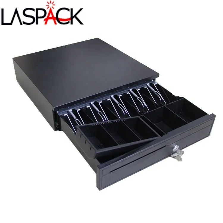 Metal mini pos manual push open cash register drawer lock box safe RJ11 405