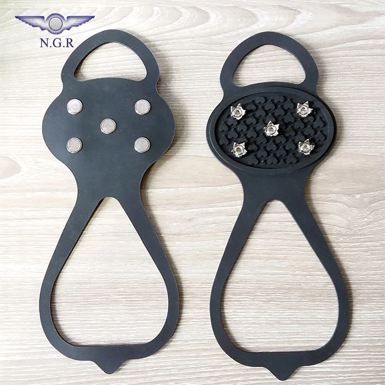 Women universal winter use 5 spikes ice cleats for high heel shoes