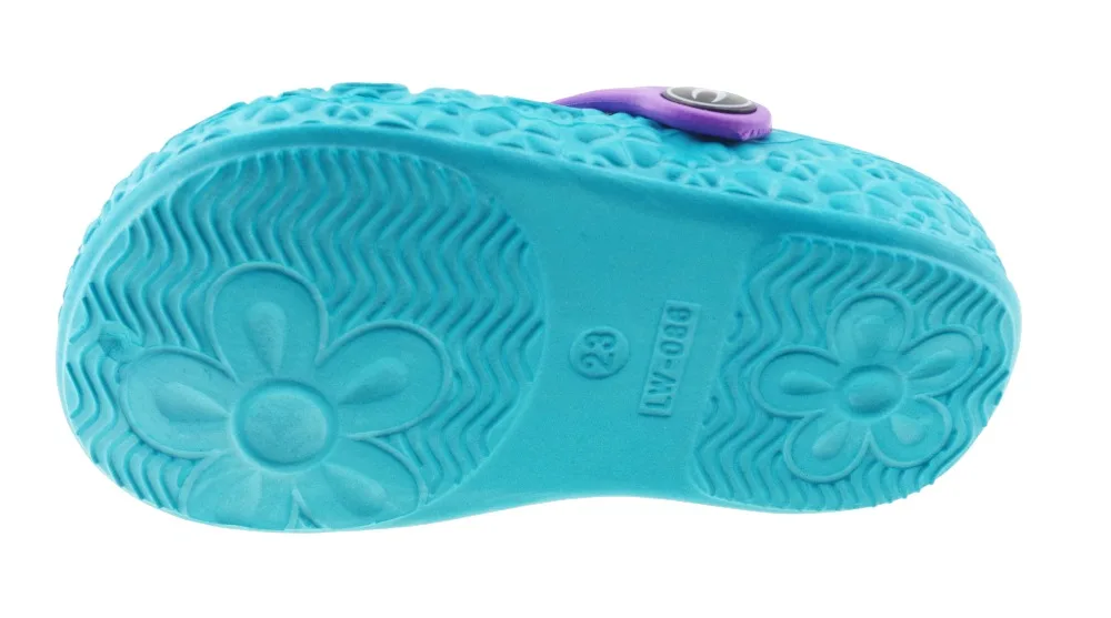 
hot sale new design cute baby girls clog slippers neoprene garden kids eva shoes with factory price 