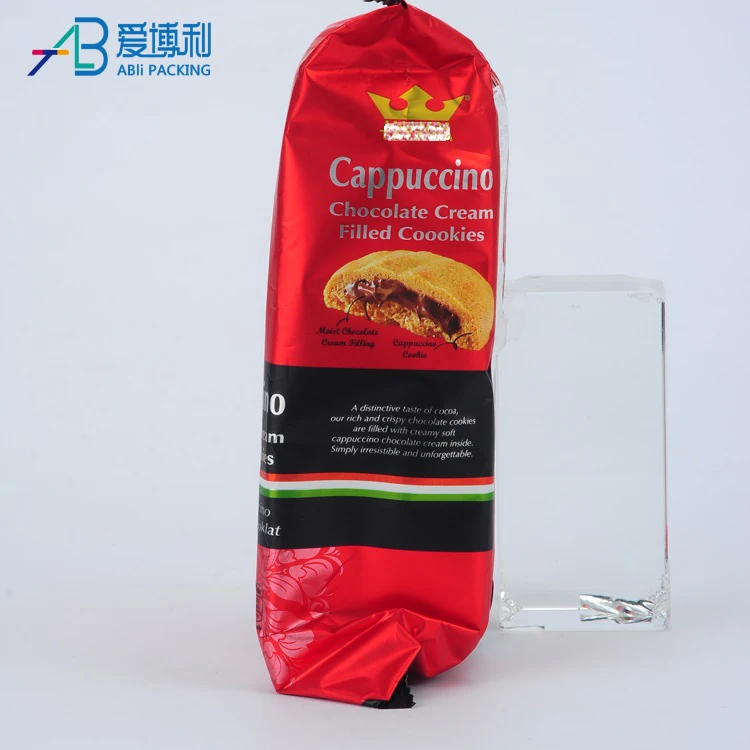 Customized Plastic Cookie Packaging Side Gusset Bag for biscuits