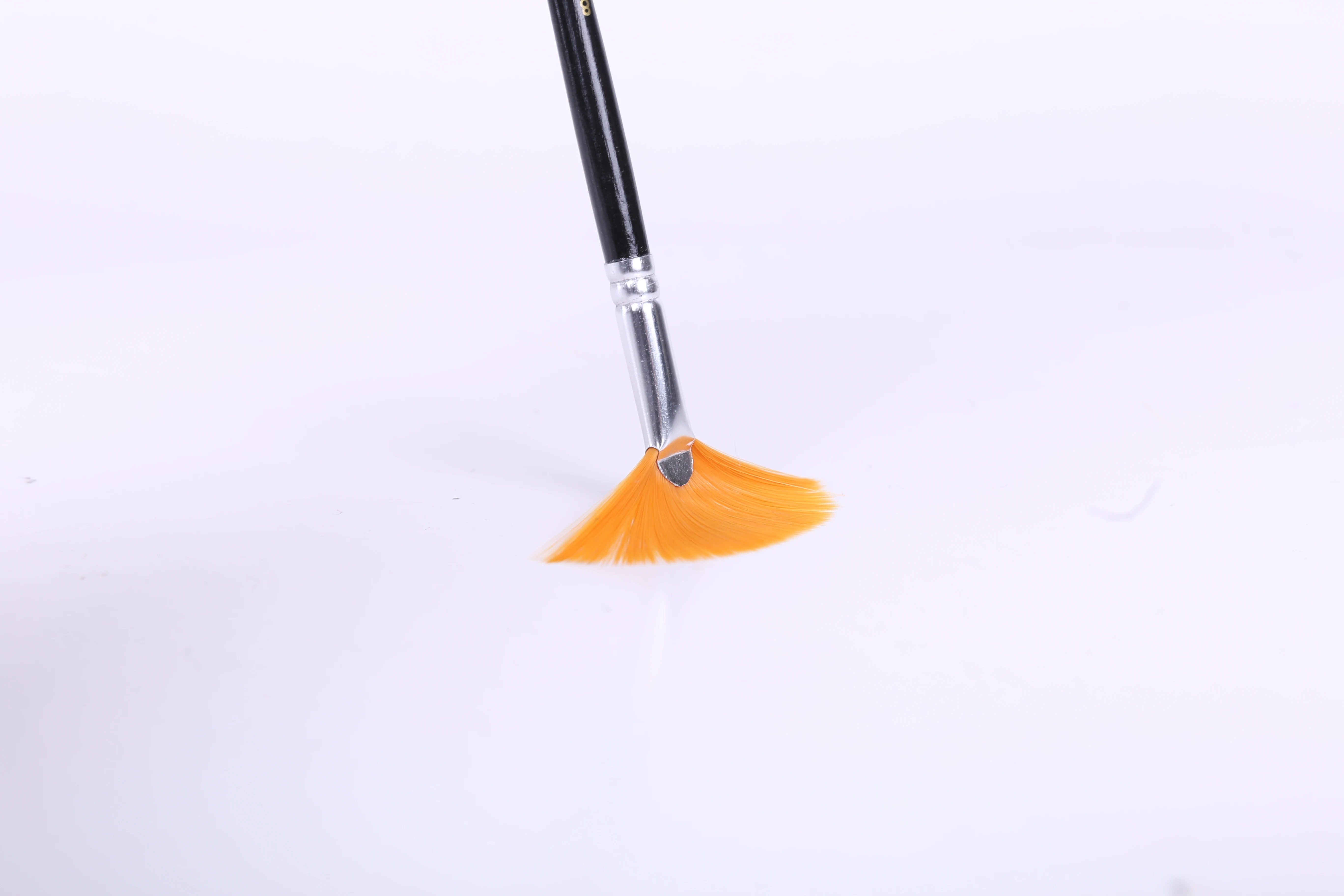 BOMEIJIA 6pcs A0138 Professional Art Supplies Black Bar Fan Design Artist Paint Brushes Pens Sets