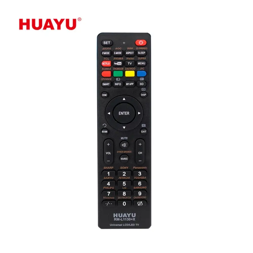RM-L1130 + X HUAYU Универсальный ИК-пульт дистанционного управления ТВ
