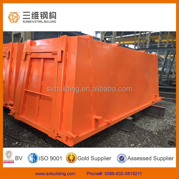 Painted Industrial skip bins with doors