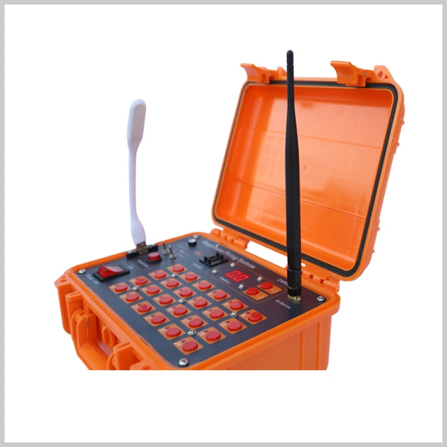 wire control wireless remote fireworks firing system 72 cues pyrotechnic firing system with CE certification
