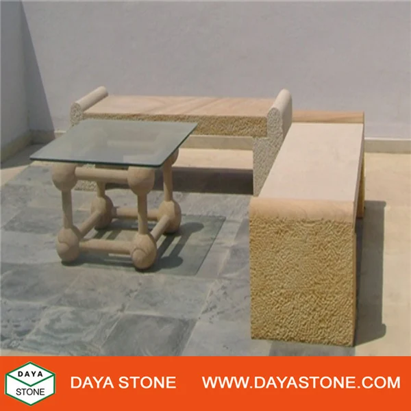 Плитка из натурального желтого песчаника