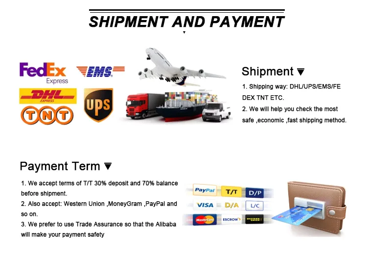 Shipping and payment