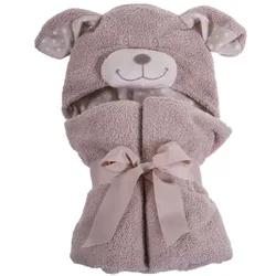 Wholesale customized animal face children towel gauze cartoon baby bath towel