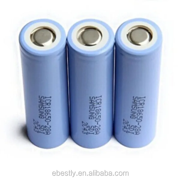 Brand New 18650 Lithium-ion battery cell ICR18650-28A 3.7 Volt 2800 mAh Li-Ion Rechargeable batteries