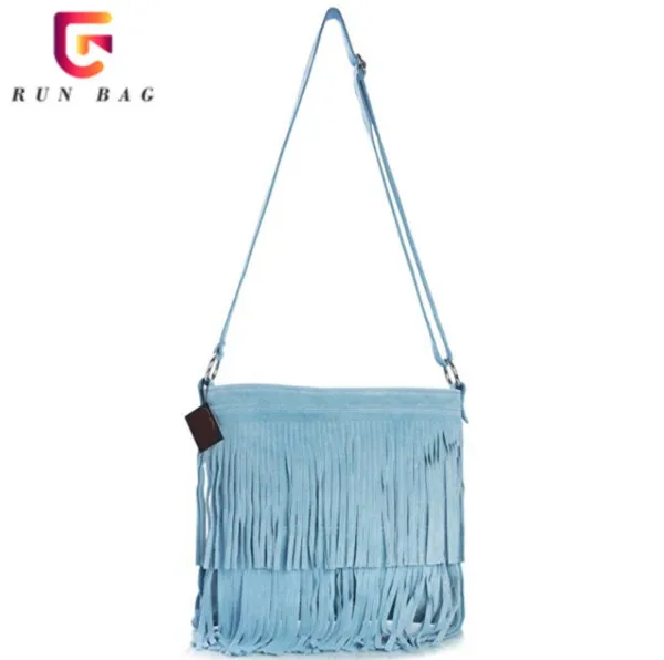 Suede Leather Women Bag Tassel Fringe Bag Hobo Bag
