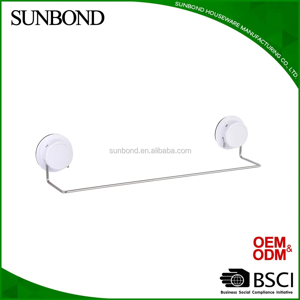 
stainless steel suction bathroom corner hotel towel rack 