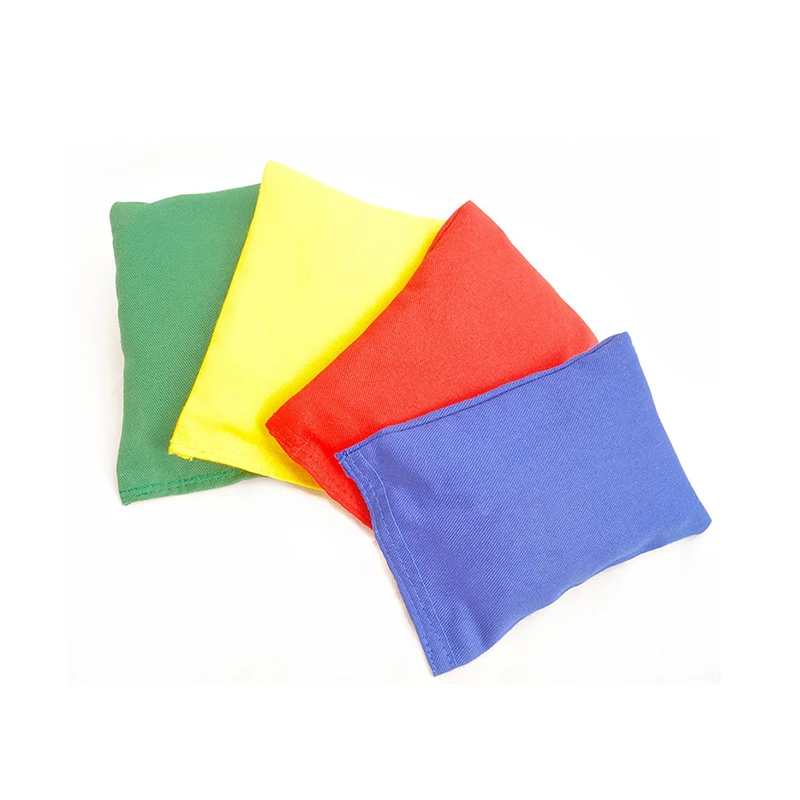 Outdoor sport wholesale colorful crocheted footbag hacky sack with ASTM certification