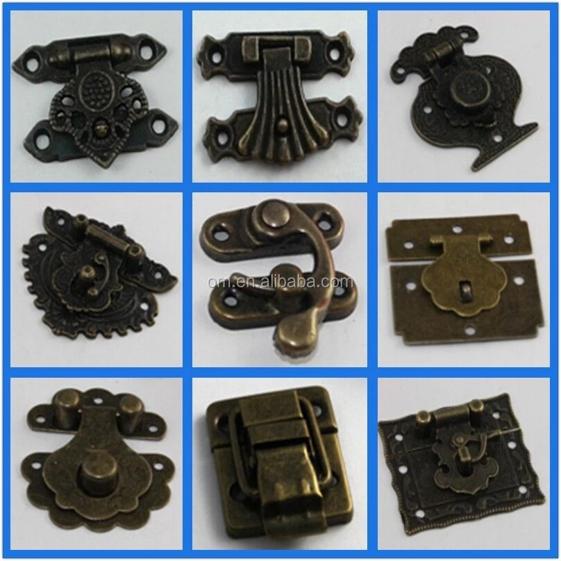 Wholesale Brass Plated Jewelry Box Lock Hardware Lock