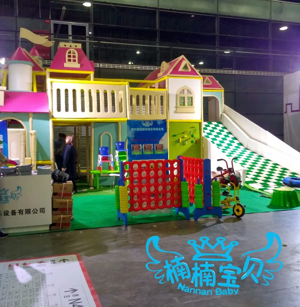 
Nannan New kids Indoor Playground Dry Ski For Snow Slope Plastic Tiles Slide 