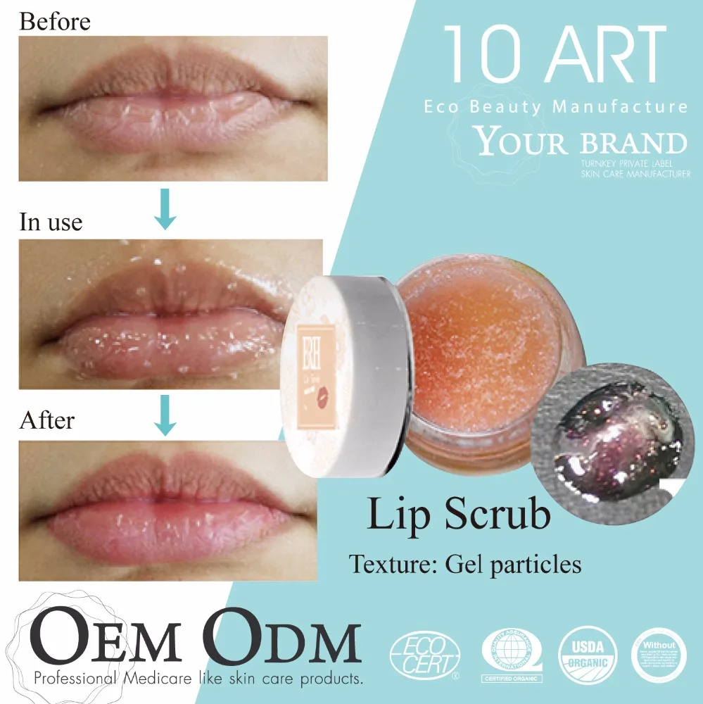 
OEM Customized Natural Lip gloss scrub mask balm with custom logo 